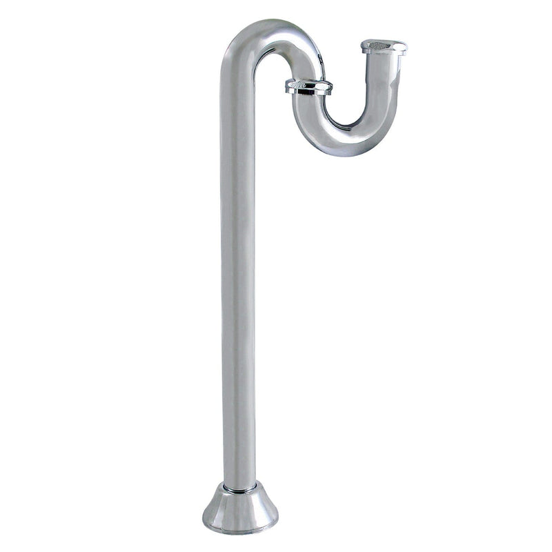 Vintage 1-1/4 Inch Brass S-Trap, 18 Gauge