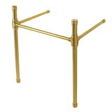 Convergent Brass Knurled Console Sink Legs