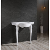 Templeton 31-Inch Ceramic Console Sink and Legs (8-Inch, 3-Hole)