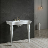 Imperial 36-Inch Ceramic Console Sink and Legs (8-Inch, 3-Hole)