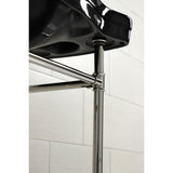 Imperial 36-Inch Ceramic Console Sink with Stainless Steel Legs (8-Inch, 3-Hole)