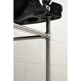 Imperial 36-Inch Ceramic Console Sink with Stainless Steel Legs (8-Inch, 3-Hole)