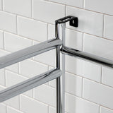 Fauceture Stainless Steel Console Sink Base with Glass Shelf