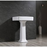 Robert 26-Inch Ceramic Console Sink Top (8-Inch, 3-Hole)