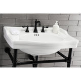 Victorian 30-Inch Ceramic Console Sink (8-Inch, 3-Hole)