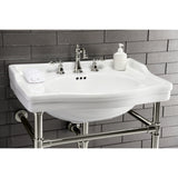 Victorian 30-Inch Ceramic Console Sink (8-Inch, 3-Hole)