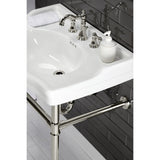 Victorian 30-Inch Ceramic Console Sink (8-Inch, 3-Hole)