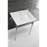 Edwardian Brass Console Sink Legs