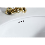 Sovereign 35-Inch Ceramic Pedestal Sink (4-Inch, 3-Hole)