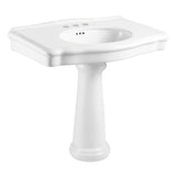 Sovereign 35-Inch Ceramic Pedestal Sink (4-Inch, 3-Hole)