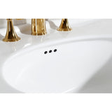 Sovereign 35-Inch Ceramic Pedestal Sink (8-Inch, 3-Hole)