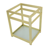 Kingston Commercial Steel Console Sink Base with Glass Shelf