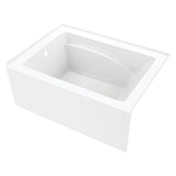 Aqua Eden 48-Inch Acrylic 3-Wall Alcove Tub with Left Hand Drain