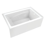 Aqua Eden 54-Inch Acrylic 3-Wall Alcove Tub with Right Hand Drain