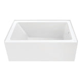 Aqua Eden 54-Inch Acrylic 3-Wall Alcove Tub with Right Hand Drain