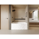 Moraine 60-Inch Acrylic Rectangular Three-Wall Alcove Tub with Left Drain
