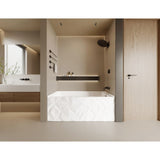 Moraine 60-Inch Acrylic Rectangular Three-Wall Alcove Tub with Left Drain