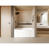 Moraine 67-Inch Acrylic Rectangular Three-Wall Alcove Tub with Right Drain