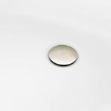 Aqua Eden 60-Inch Acrylic Oval Double Ended Pedestal Tub with Drain (No Faucet Drillings)