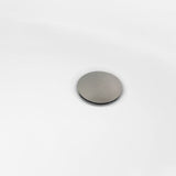 Aqua Eden 60-Inch Acrylic Oval Double Ended Pedestal Tub with Drain (No Faucet Drillings)