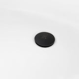 Aqua Eden 66-Inch Acrylic Oval Double Ended Pedestal Tub with Drain (No Faucet Drillings)