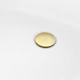 Aqua Eden 66-Inch Acrylic Oval Double Ended Pedestal Tub with Drain (No Faucet Drillings)