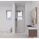 Madura 39-Inch x 38-Inch Anti-Skid Acrylic Barrier Free Single Threshold Shower Base with Center Drain