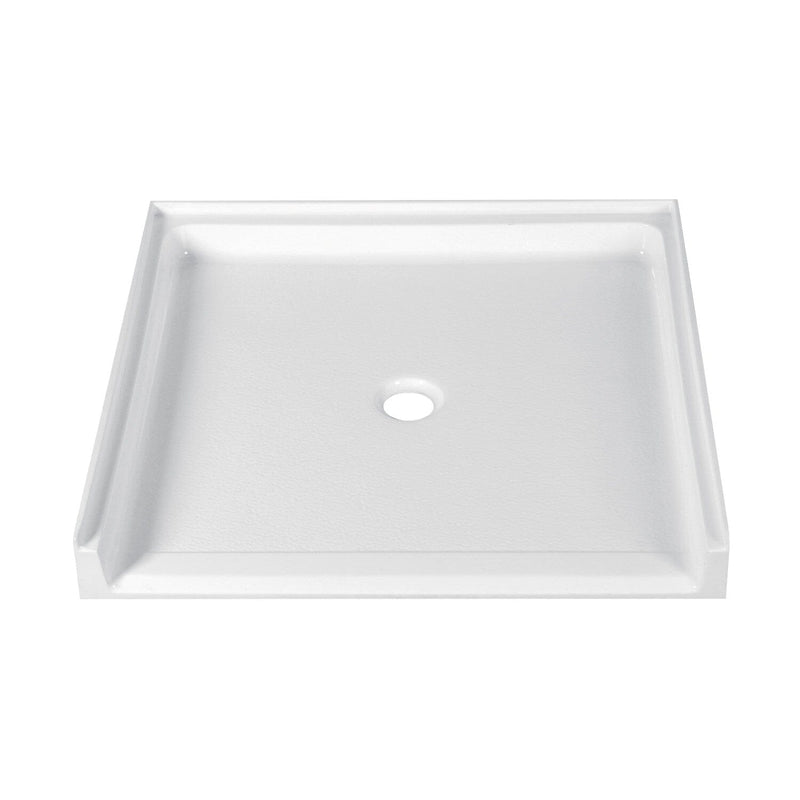 Madura 39-Inch x 38-Inch Anti-Skid Acrylic Barrier Free Single Threshold Shower Base with Center Drain