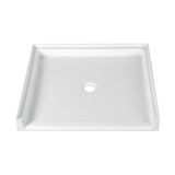Madura 39-Inch x 38-Inch Anti-Skid Acrylic Barrier Free Single Threshold Shower Base with Center Drain