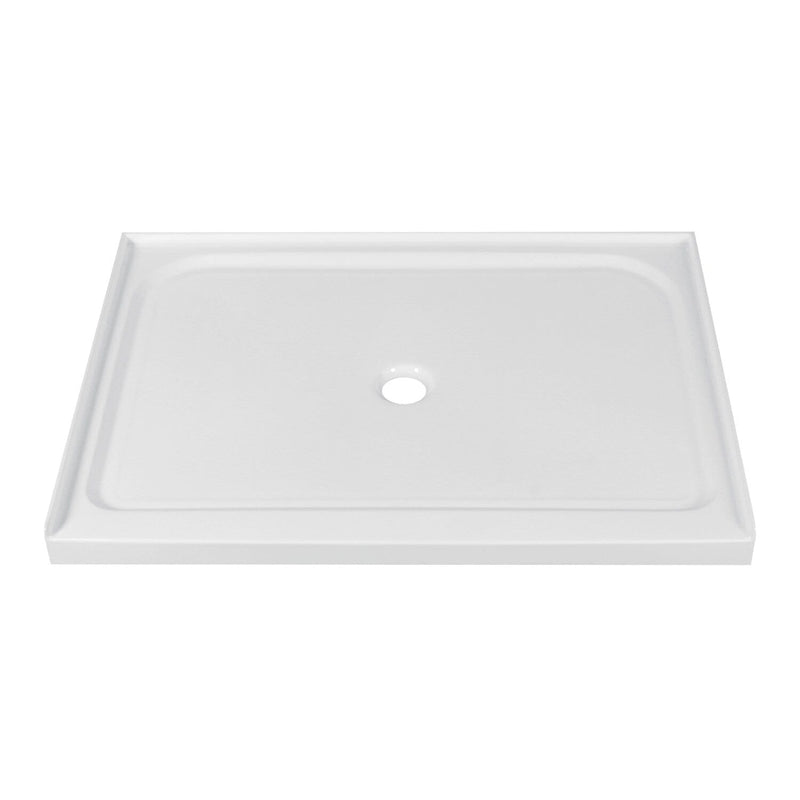Jarvis 48-Inch x 36-Inch Anti-Skid Acrylic Single Threshold Shower Base with Center Drain