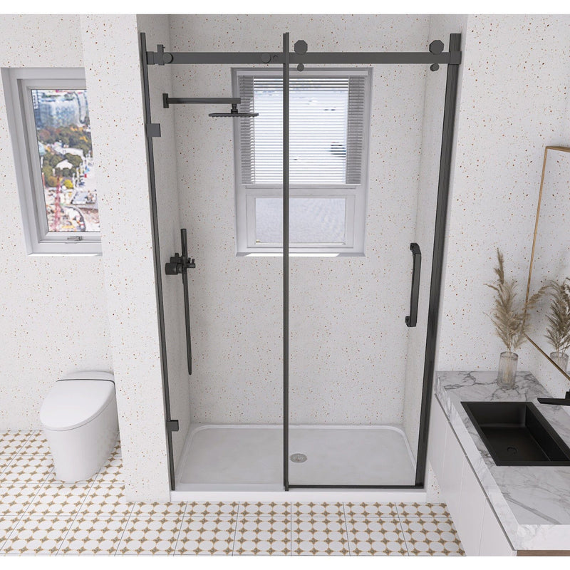 Boracay 60-Inch x 32-Inch Anti-Skid Acrylic Single Threshold Shower Base with Center Drain