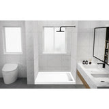 Curacao 60-Inch x 32-Inch Anti-Skid Acrylic Single Threshold Shower Base with Right Drain