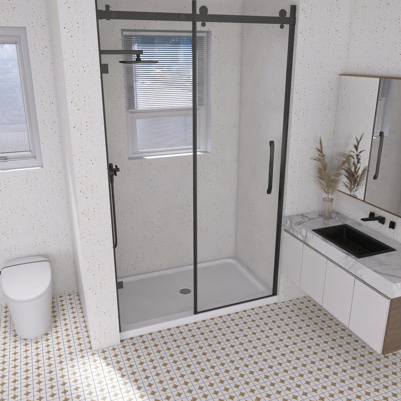 Boracay 60-Inch x 36-Inch Acrylic Single Threshold Shower Base with Center Drain
