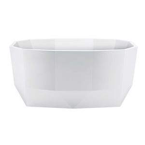 Aqua Eden 51-Inch Acrylic Oval Double Ended Freestanding Tub with Drain