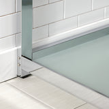 Quadras 37-Inch Ceramic Console Sink with Steel Base and Glass Shelf (4-Inch, 3-Hole)