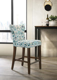 Chelsea Blue and Yellow Fabric Counter Height Chair