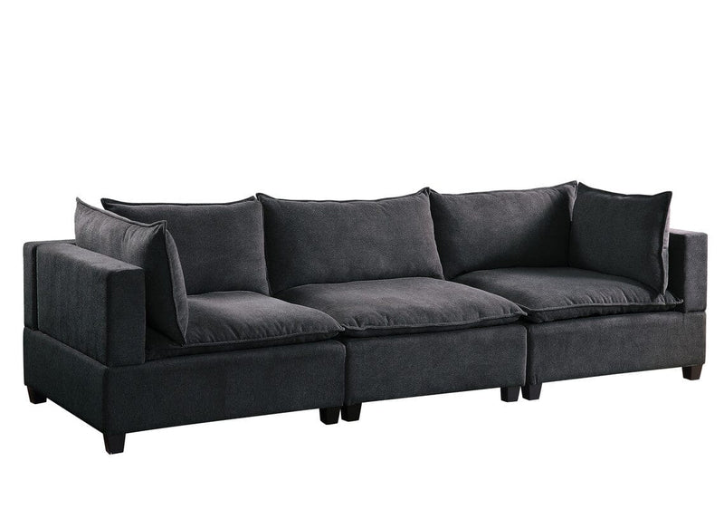 Madison Dark Gray Fabric Sofa Couch