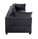 Madison Dark Gray Fabric Sofa Couch