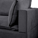 Madison Dark Gray Fabric Sofa Couch