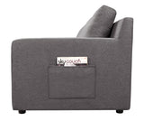Waylon Gray Linen 4-Seater Sofa with Pockets
