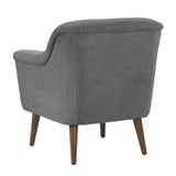 Shelby Gray Woven Fabric Oversized Armchair