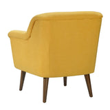 Shelby Yellow Woven Fabric Oversized Armchair
