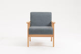 Bahamas Gray Linen Fabric Chair