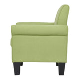 Angela Green Microfiber Fabric Armchair