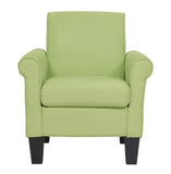 Angela Green Microfiber Fabric Armchair