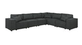 Janelle Modular Sectional Sofa in Dark Gray Linen