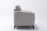 Callie Light Gray Woven Fabric Chair