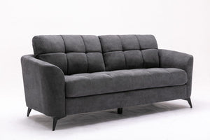Callie Gray Woven Fabric Sofa