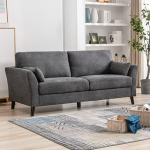 Damian Gray Woven Fabric Sofa