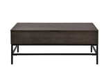 Ava Espresso MDF Lift Top Coffee Table with Metal Base